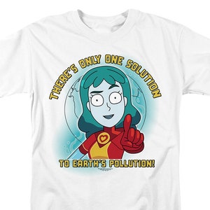 Rick and Morty Planetina Logo White Shirts