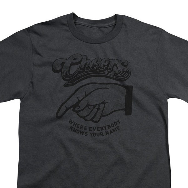 Cheers Where Everybody Knows Your Name Kid's Charcoal Shirts