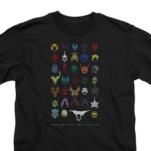Power Rangers Villains Kid&#39;s Black Shirts