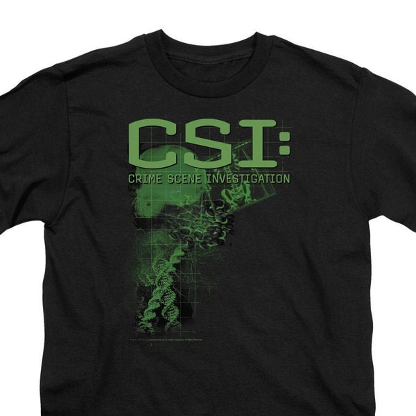 CSI: Crime Scene Investigation Evidence Kid's Black Shirts