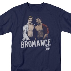 Saved By The Bell Bromance Adult Navy Shirts