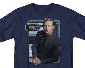 Chemises bleu marine Star Trek Trip Tucker