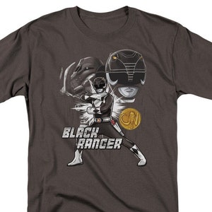 Power Rangers Black Ranger Black Shirts