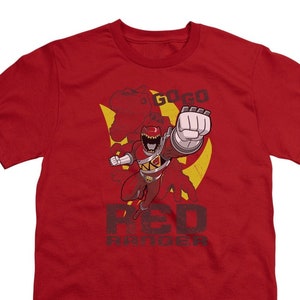 Power Rangers Go Go Red Ranger Kid&#39;s Red Shirts