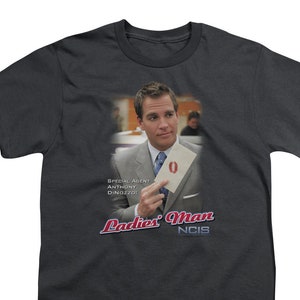NCIS Anthony Dinozzo Ladies Man Kid&#39;s Charcoal Shirts