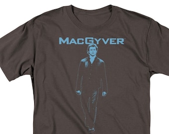 Macgyver Logo Charcoal Shirts