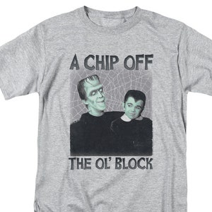 The Munsters A Chip Off the Ol&#39; Block Heather Grey Shirts