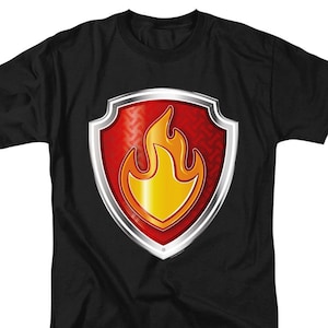 Paw Patrol Marshall Badge Black Shirts