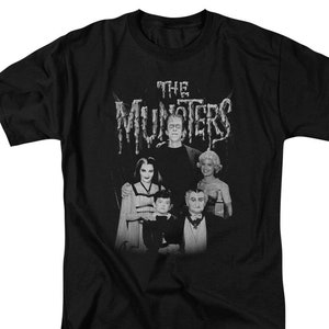 The Munsters Family Portrait Black Shirts