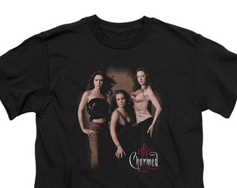 Charmed Three Hot Witches Kid's Black Shirts