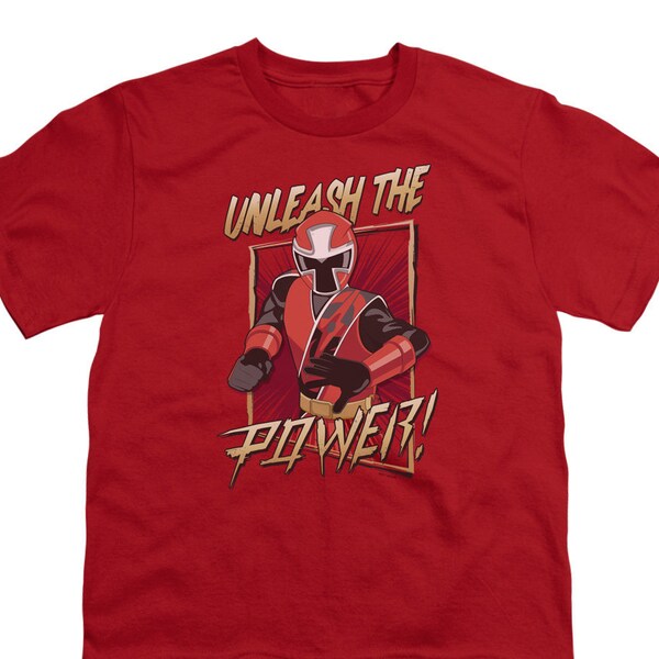 Power Rangers Ninja Steel Unleash The Power Kid's Red Shirts