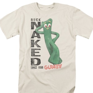 Gumby Buck Naked Since 1956 Cream Shirts