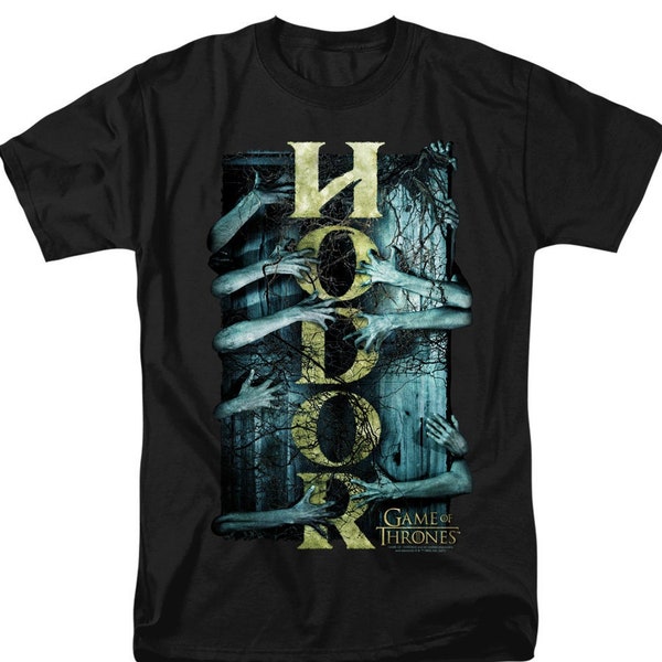 Game Of Thrones Hodor Hands Logo Black Shirts