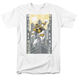 Power Rangers White Ranger White Shirts