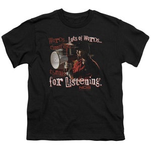 NCIS Thanks For Listening Kid&#39;s Black Shirts