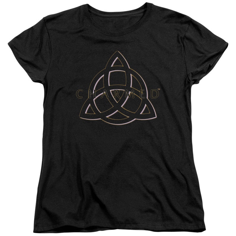 Charmed Triquetra Logo Woman's and Juniors Black Shirts | Etsy