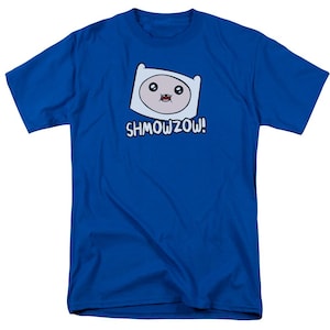 Adventure Time Shmowzow Royal Blue Shirts
