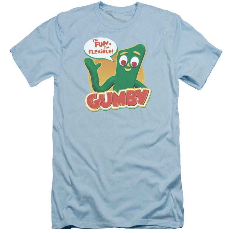 Gumby I'm Fun I'm Flexible Light Blue Shirts - Etsy
