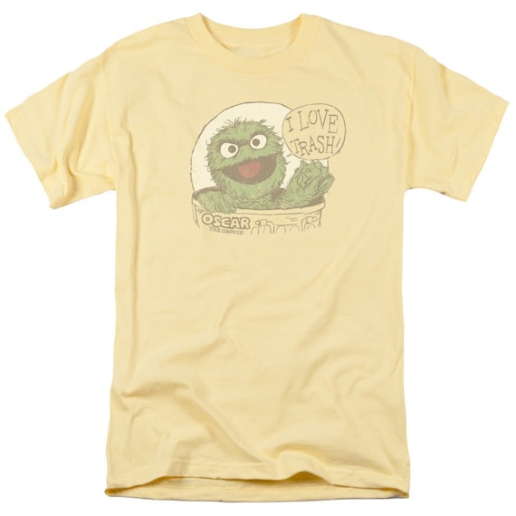 Sesame Street Oscar The Grouch I Love Trash T Shirt Sesame Street Oscar The Grouch I Love Trash T Shirt