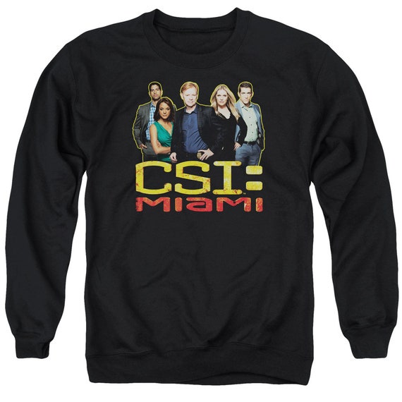 CSI Miami Maglietta Nera Unisex Con Cast - Taglie Dalla S Alla 3XL, Cotone Di Qualità - 2