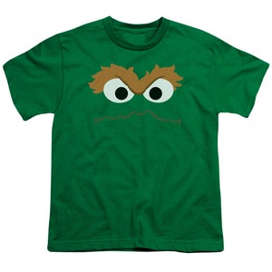 Sesame Street Oscar the Grouch Face Kelly Green Shirts - Etsy