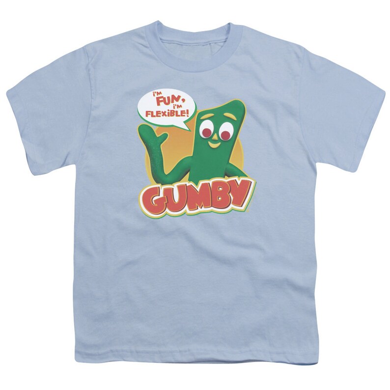 Gumby I'm Fun I'm Flexible Light Blue Shirts - Etsy