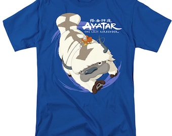 Avatar Appa in Flight Royal Blue Shirts