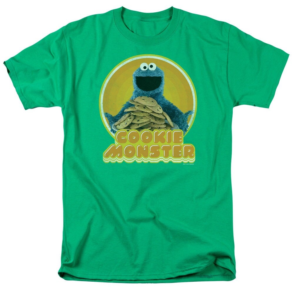 90s SESAME STREET COOKIE MONSTER XL Tシャツ Amazon.com: Sesame Street- Cookie Monster Face T-Shirt Size