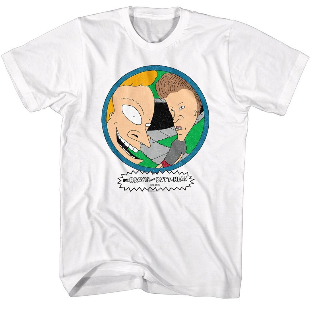 Beavis and Butt-head Peep Hole Adult White Shirts - Etsy