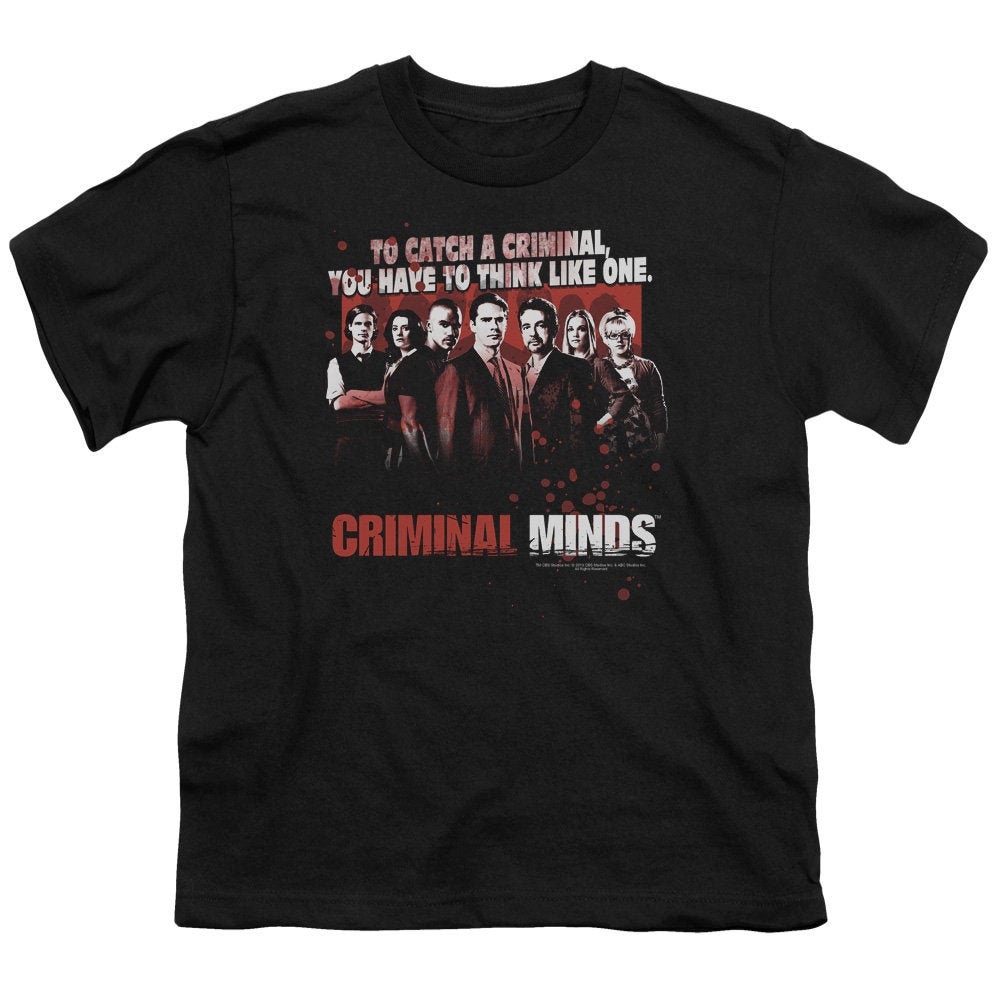 Criminal Minds Catch a Criminal Kid's Black Shirts