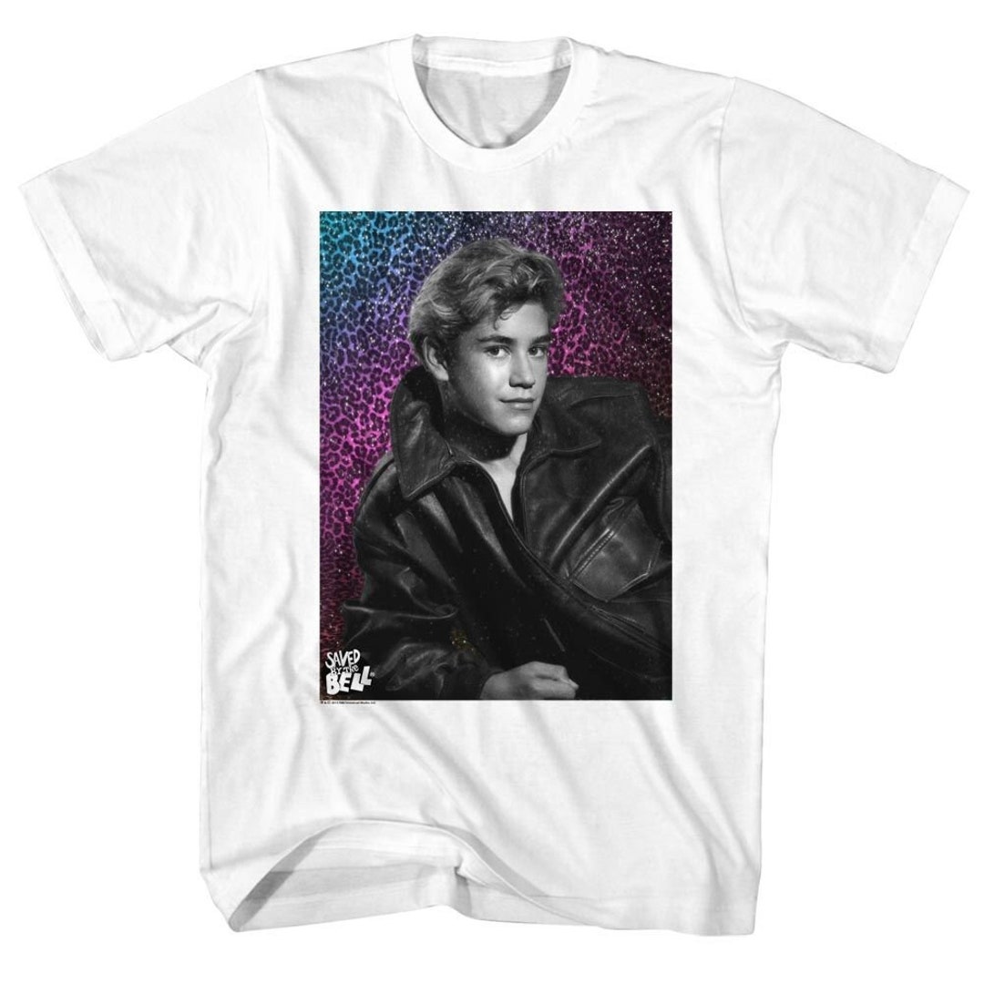 T-shirt Saved By The Bell – Taille M Femme, Blanc, Graphique Zack, Neuf Avec étiquettes