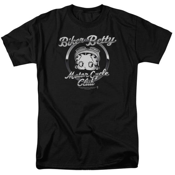 Betty Boop Club Motorcycle Biker T-Shirt Vintage | 0 T Men's