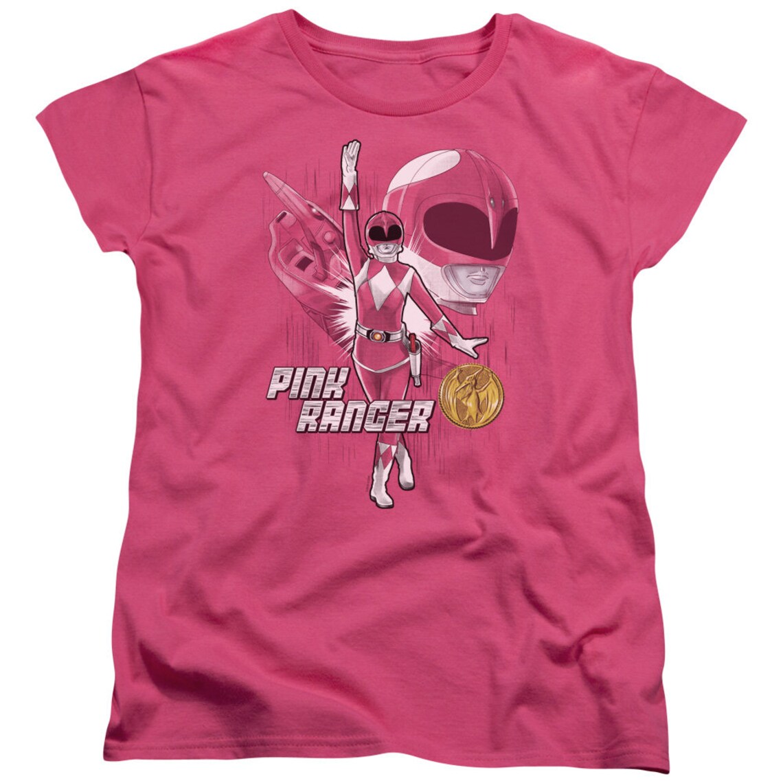 Pink Power Ranger Merchandise Power Rangers Pink Ranger Hot Pink Shirts - Etsy