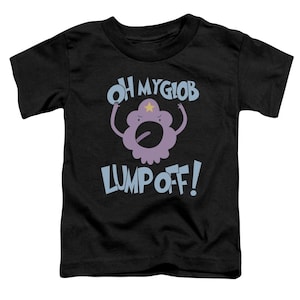 Adventure Time Oh My Glob Lump Off Kids Black Shirts