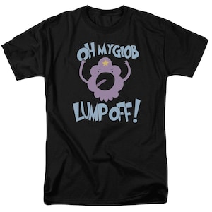 Adventure Time Oh My Glob Lump Off Black Shirts
