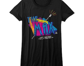 Saved By The Bell The Match Restaurant Juniors Black Shirt