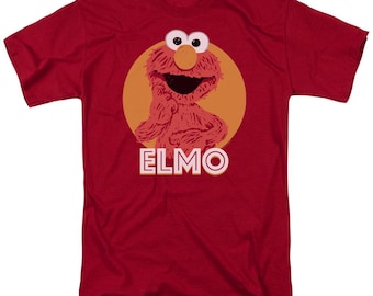 トップス 90s Elmo Big Face Tee Jim Henson ELMO JIM HENSON Shadow 90's Vintage Tee | Sesame Street | Cookie