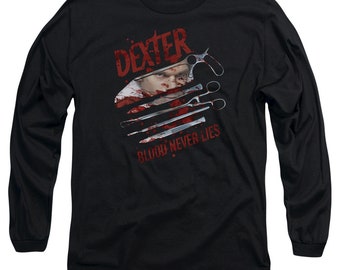 Vintage Dexter Showtime Licensed T-Shirt Blood Splatter 'I Love Dexter' Size M E