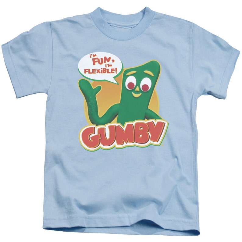 Gumby I'm Fun I'm Flexible Light Blue Shirts - Etsy