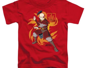 Avatar Zuko Flame Burst Women and Kid's Red Shirts