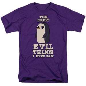 Adventure Time The Most Evil Thing I Ever Saw Purple Shirt