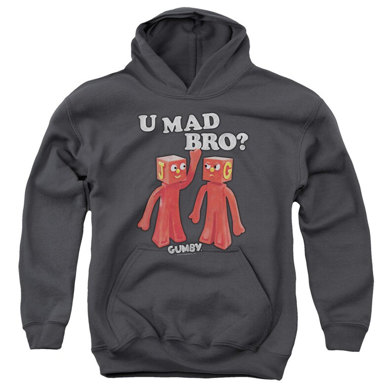 Gumby U Mad Bro Kid's and Juniors Charcoal Shirts - Etsy