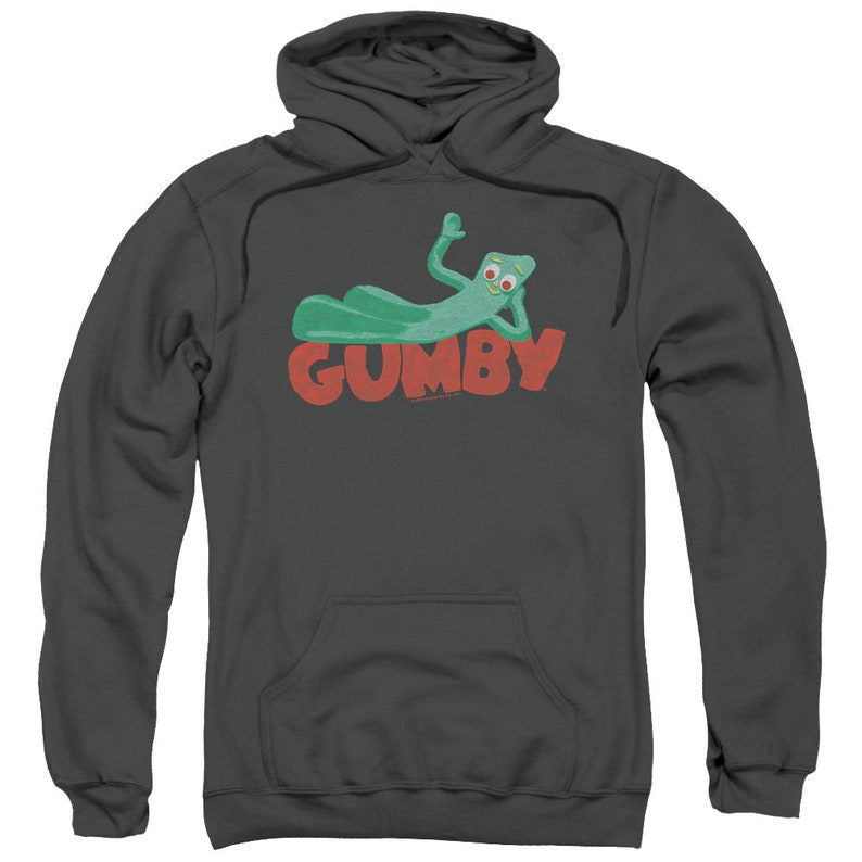 Gumby on Logo Adult Charcoal Shirts - Etsy