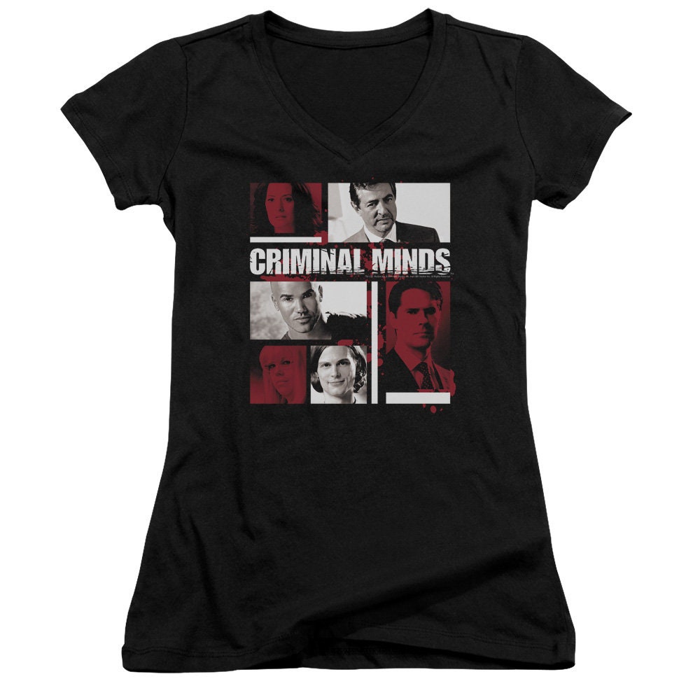 Criminal Minds Cast Logo Woman's and Juniors Black Shirts | Etsy