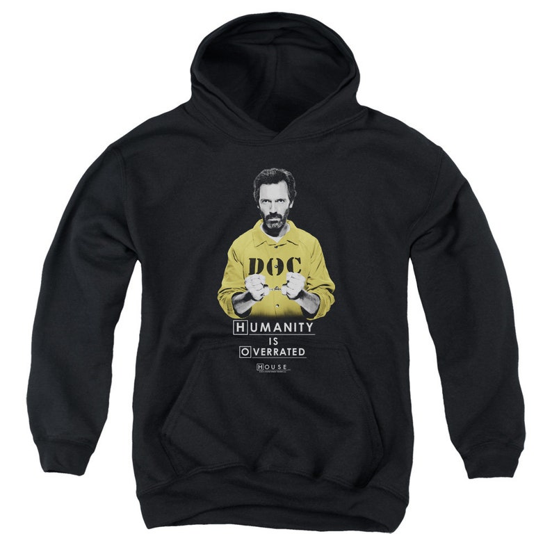 House Humanity Is Overrated Kid/'s Black Shirts