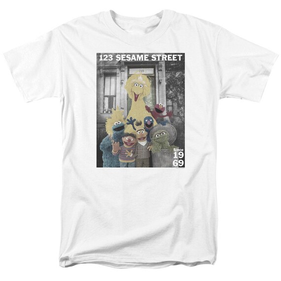 Sesame Street 123 T-shirt: Adult Licensed TV Show Design - Etsy