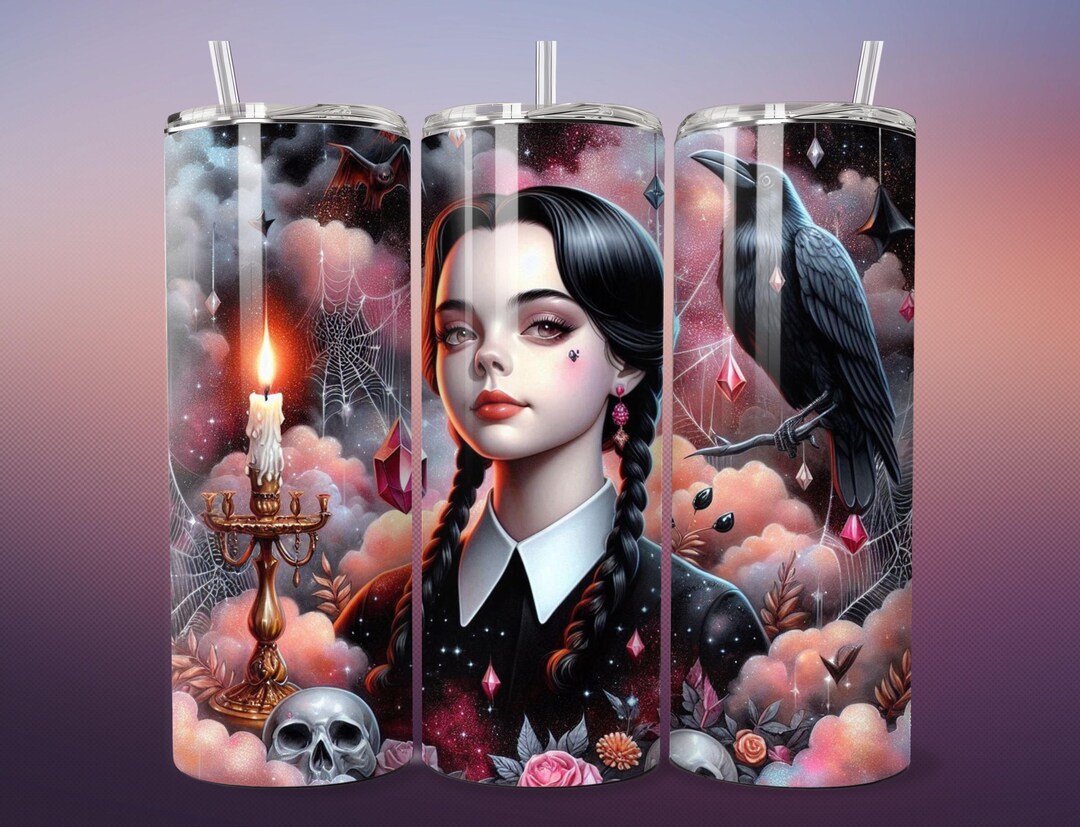 Wednesday Addams Gothic Art Print: Spooky Halloween Decor (digital ...