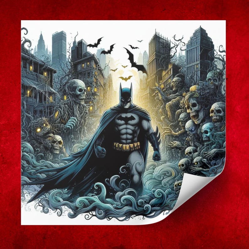 Dark Knight Graphic Novel Style Gotham, Transparent PNG Files