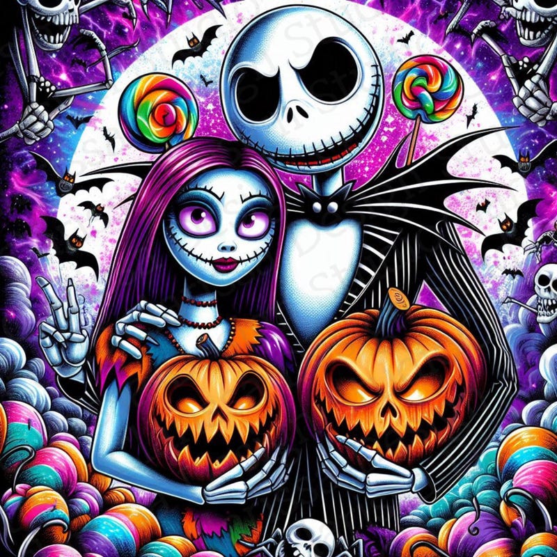 Jack and Sally Printable - Etsy