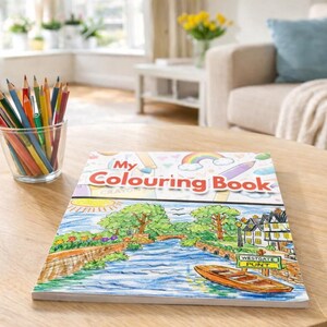 Custom Colouring Book | 15 Page Personalised Colouring Book | Physical for Colouring | Colouring from Photo | Family Colouring Book image 6